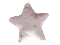 Hvězda textilní plyšová modrá nebo růžová